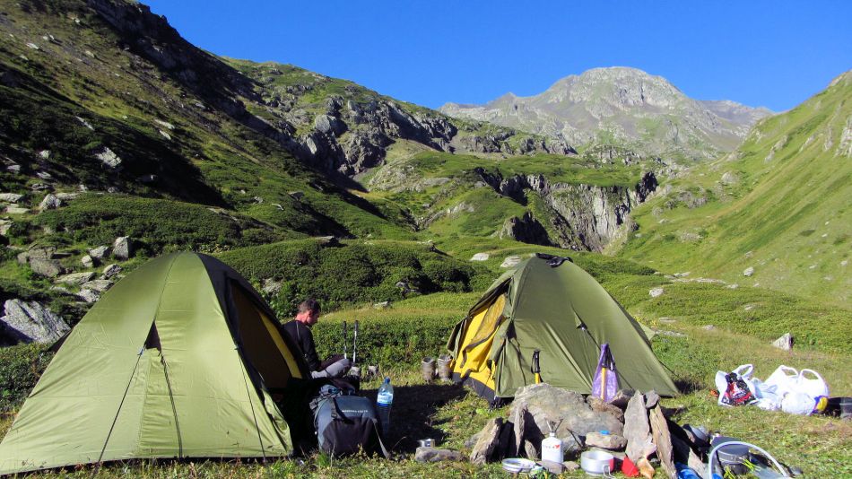 Our camp in Arkhoti valley
