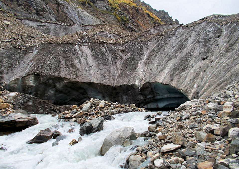 Detail of Chalaadi glacier