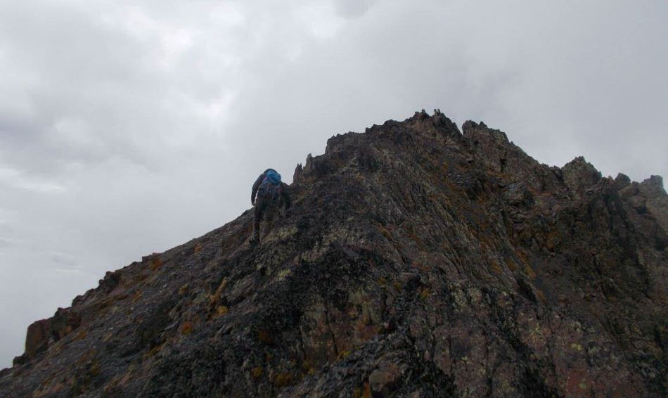 Climbing on Koruldi ridge