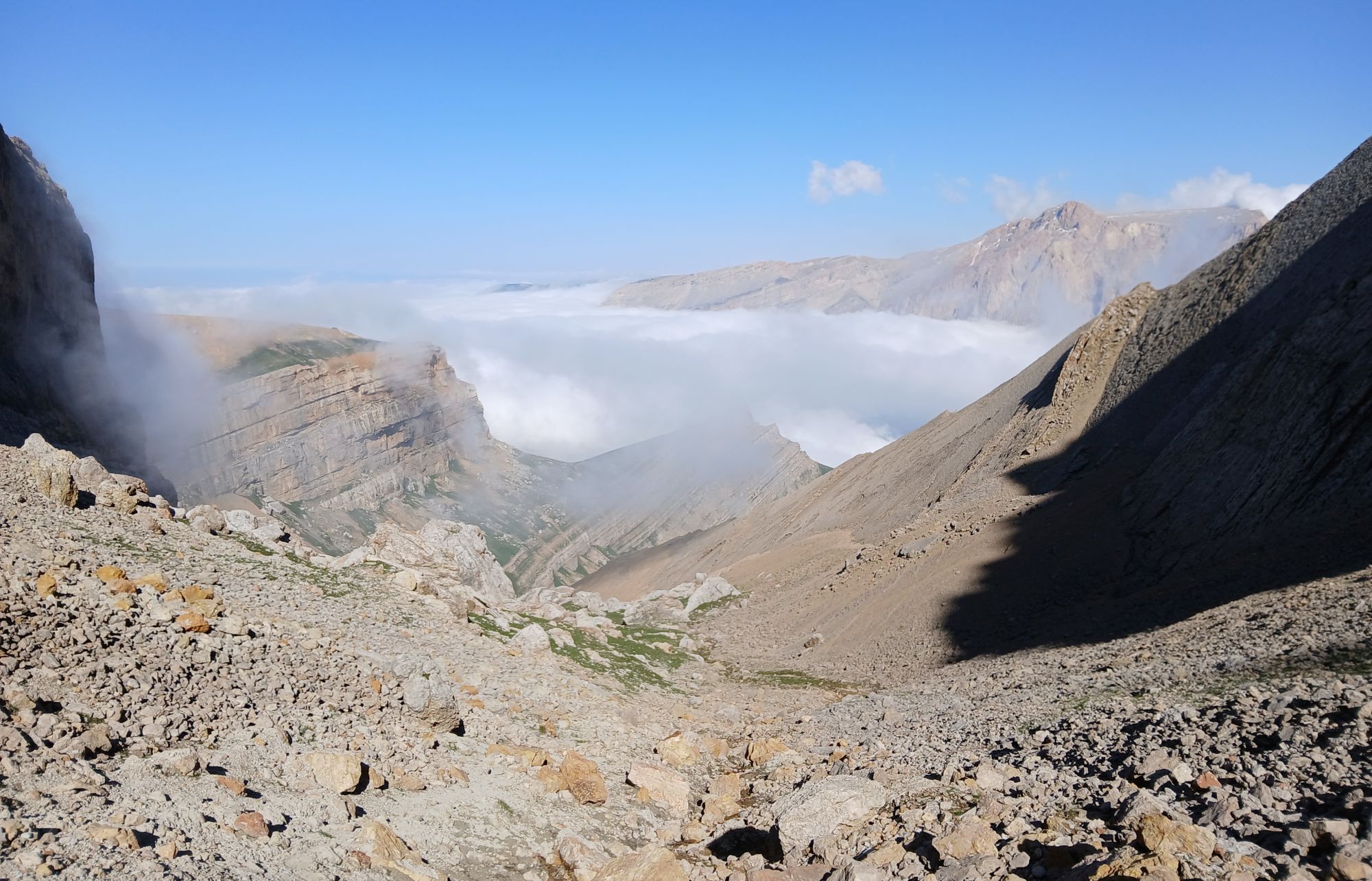 Cloudy views from the pass