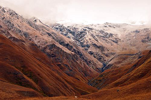 The first snow in Tusheti