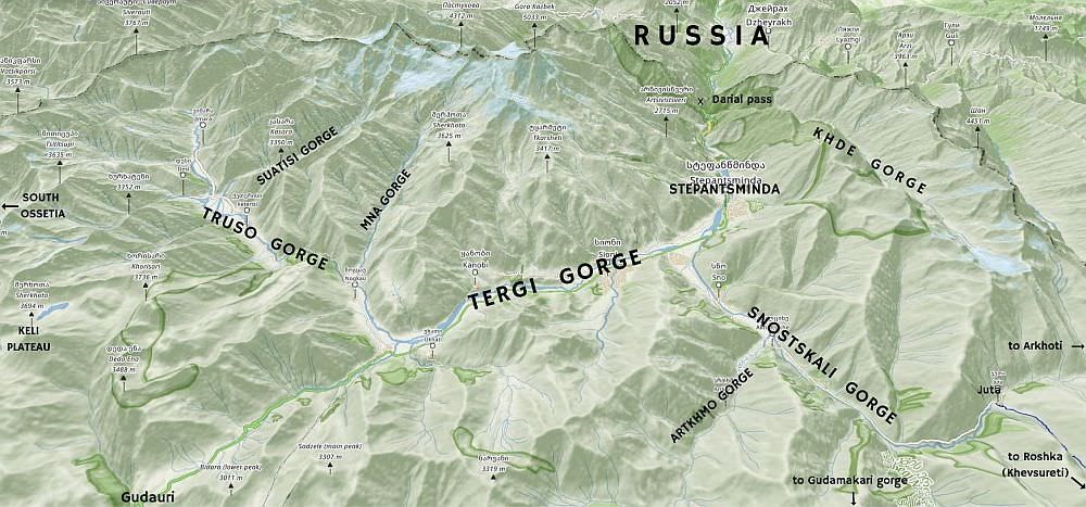 Map of Tusheti