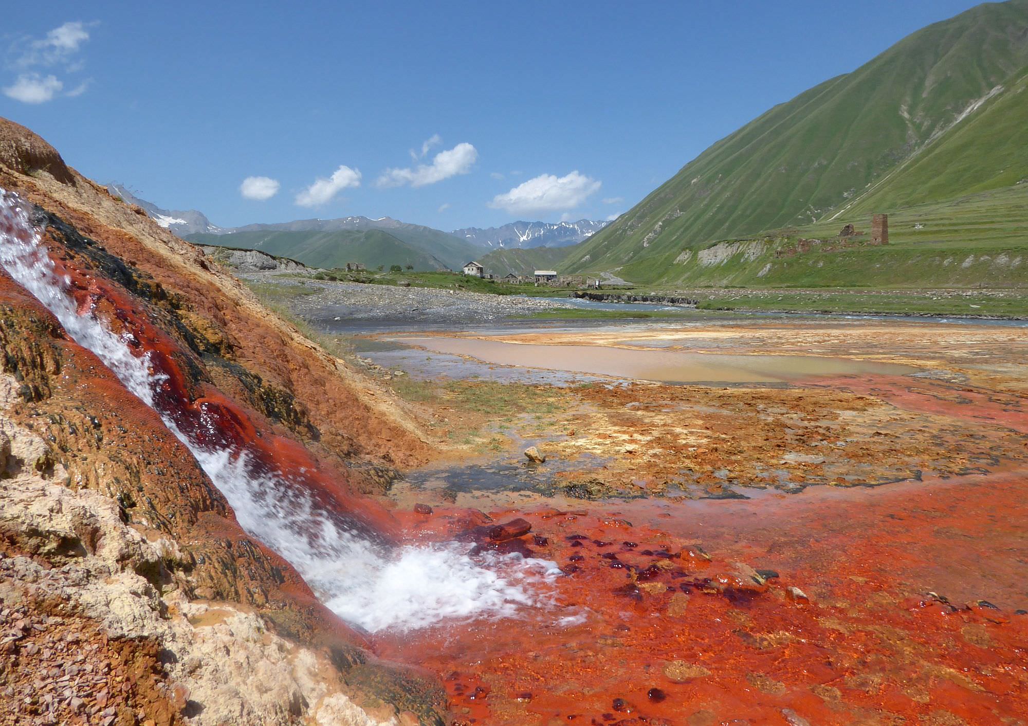 Mineral springs in Truso valley