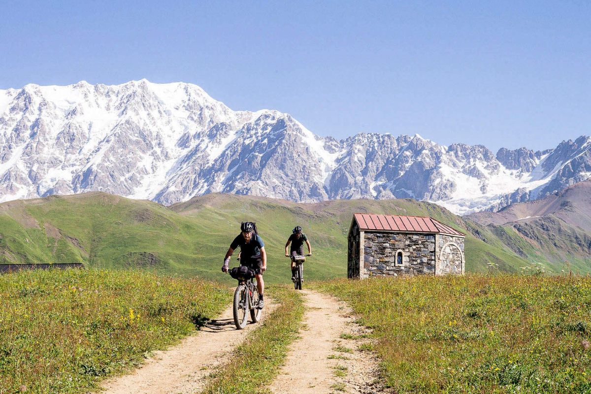 Biking in Svaneti