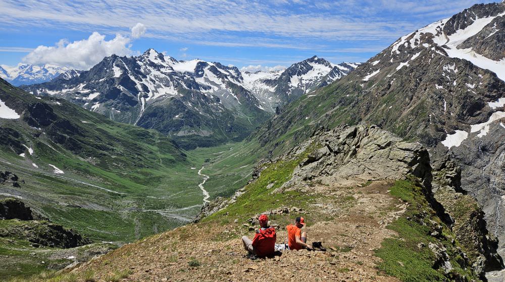 View from the final plateau at the altitude of 3100m