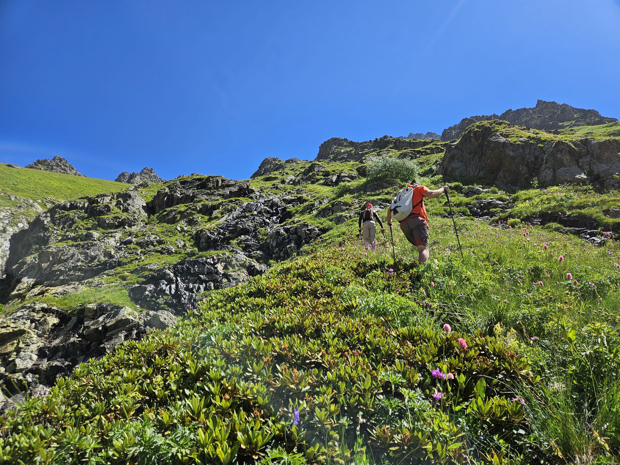 Climbing the first slope