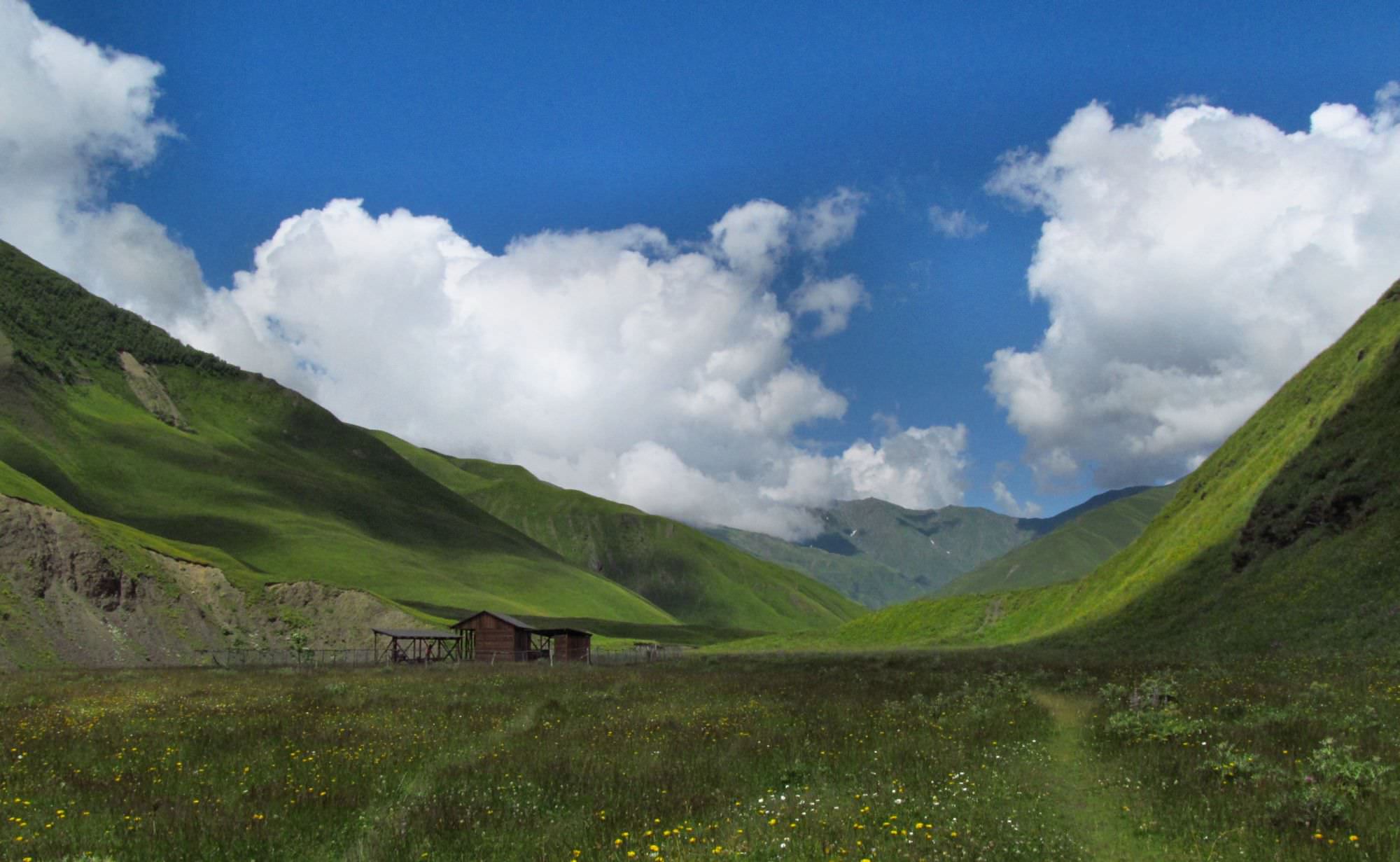 Tourist shelter in Tushetis Alazani valley