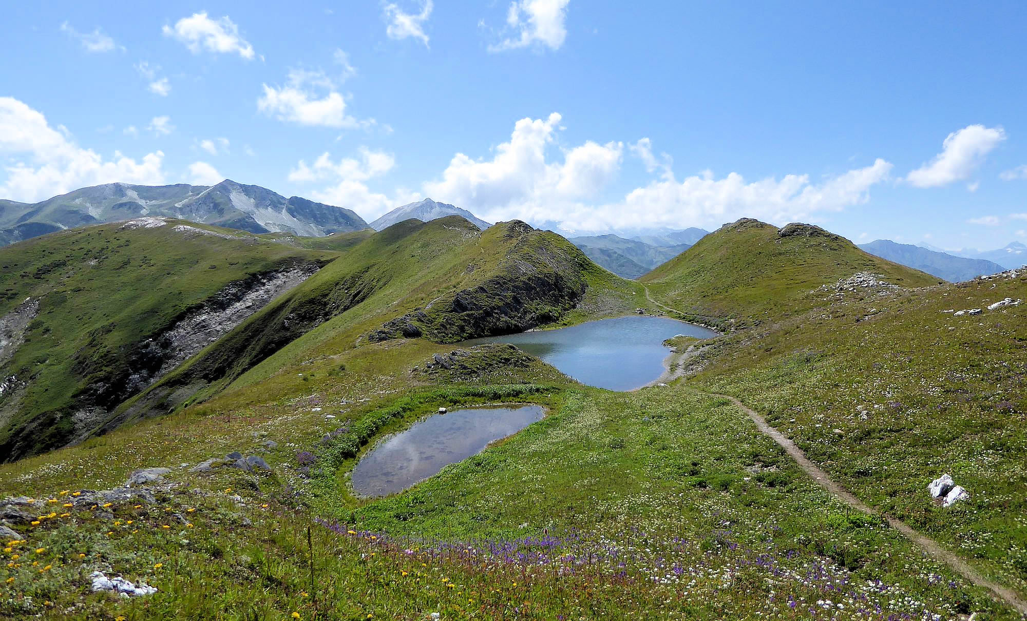 Small lakes on the Svaneti ridge