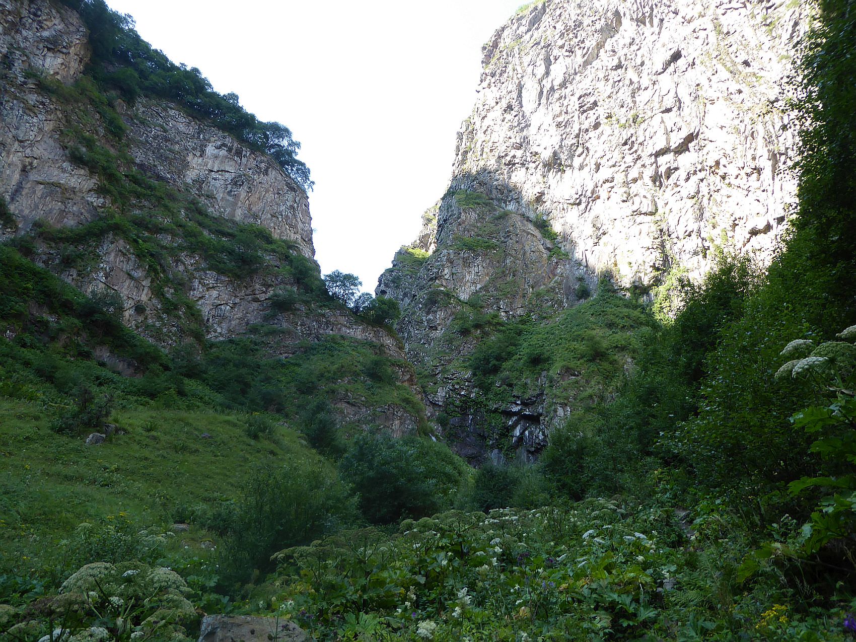 Gorge leading to the smaller waterfall