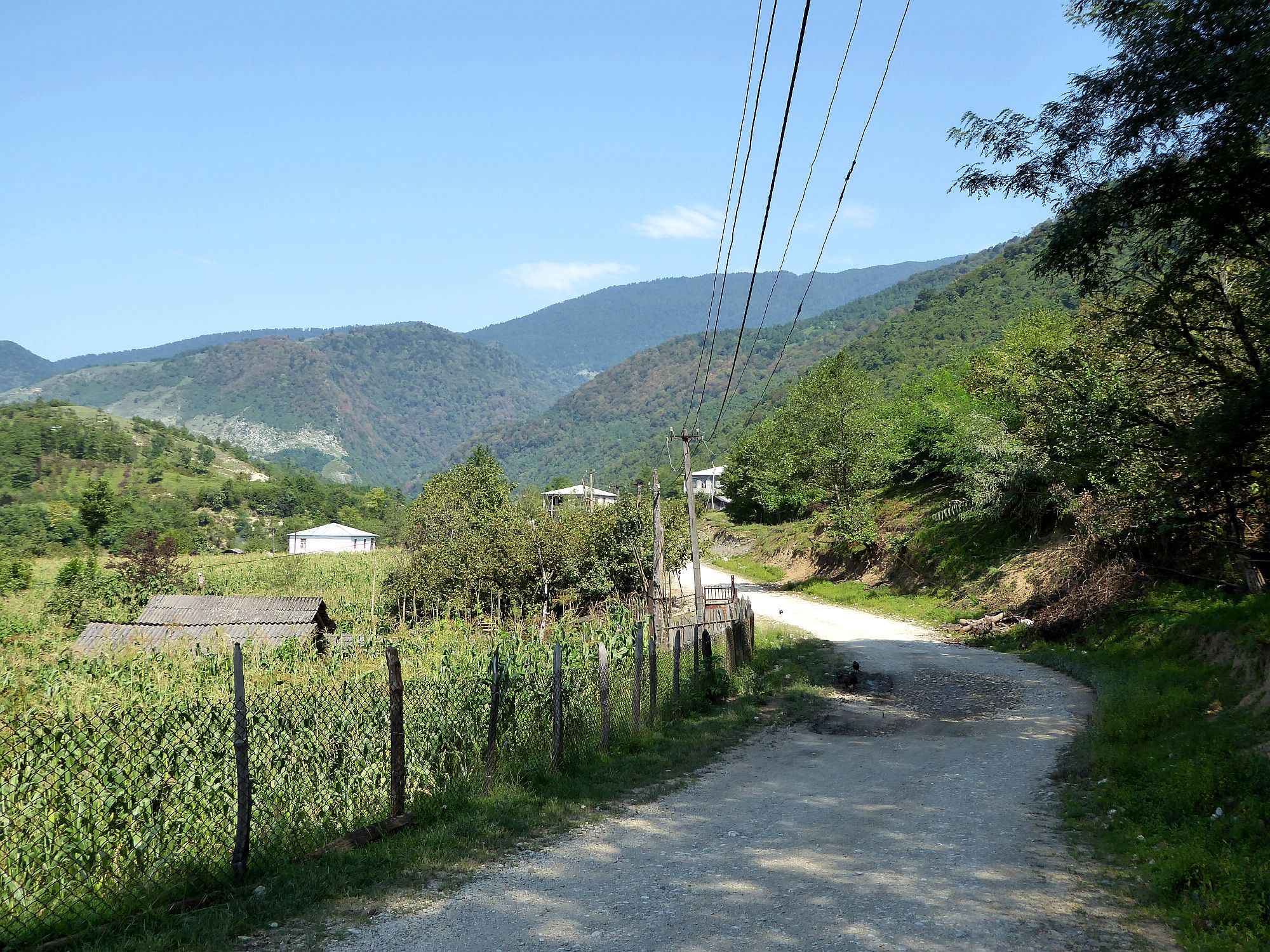 Trail starts in the Chkvaleri village