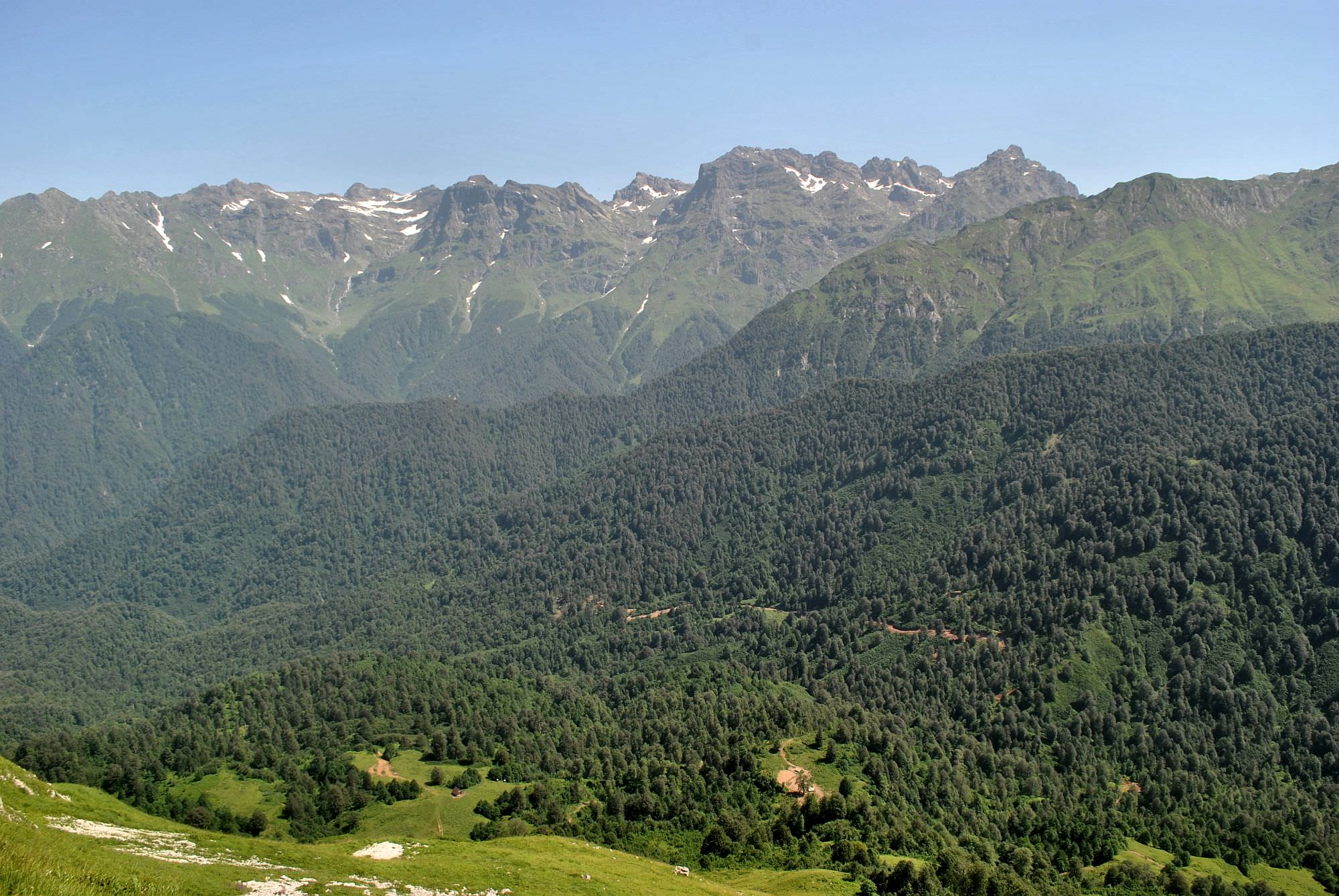 Egrisi mountains in the distance