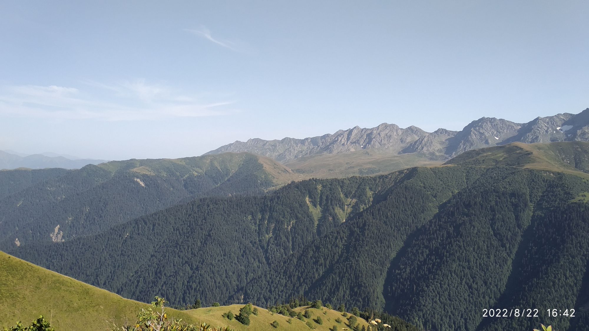 Egrisi range. Opposite range south of Devashi valley