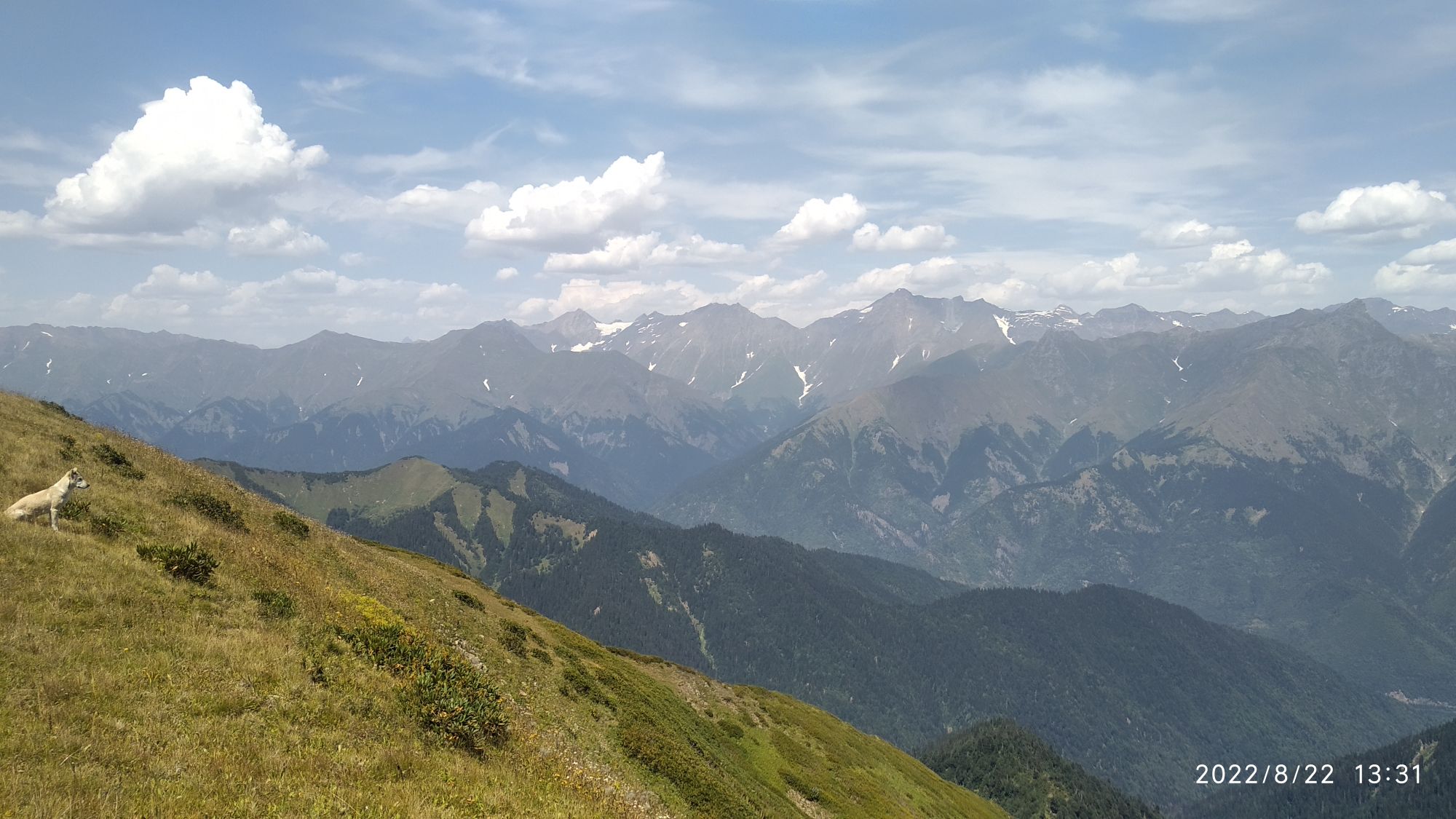 Svaneti range and Mt.Laila.