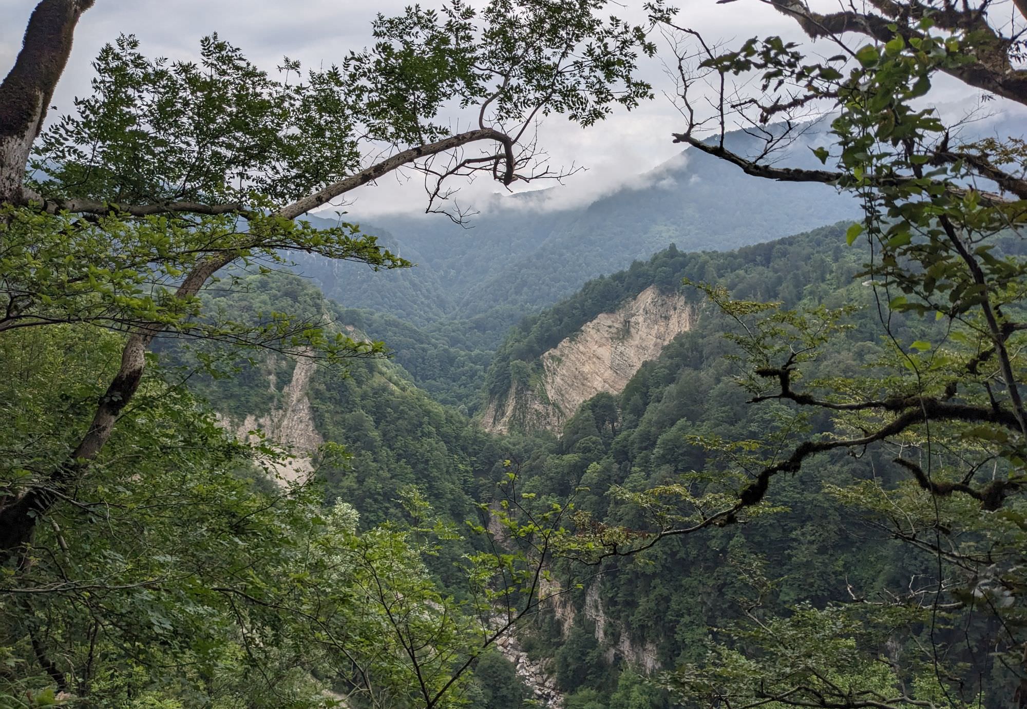 View of the canyon