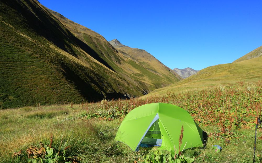 Camping in the Larovani valley