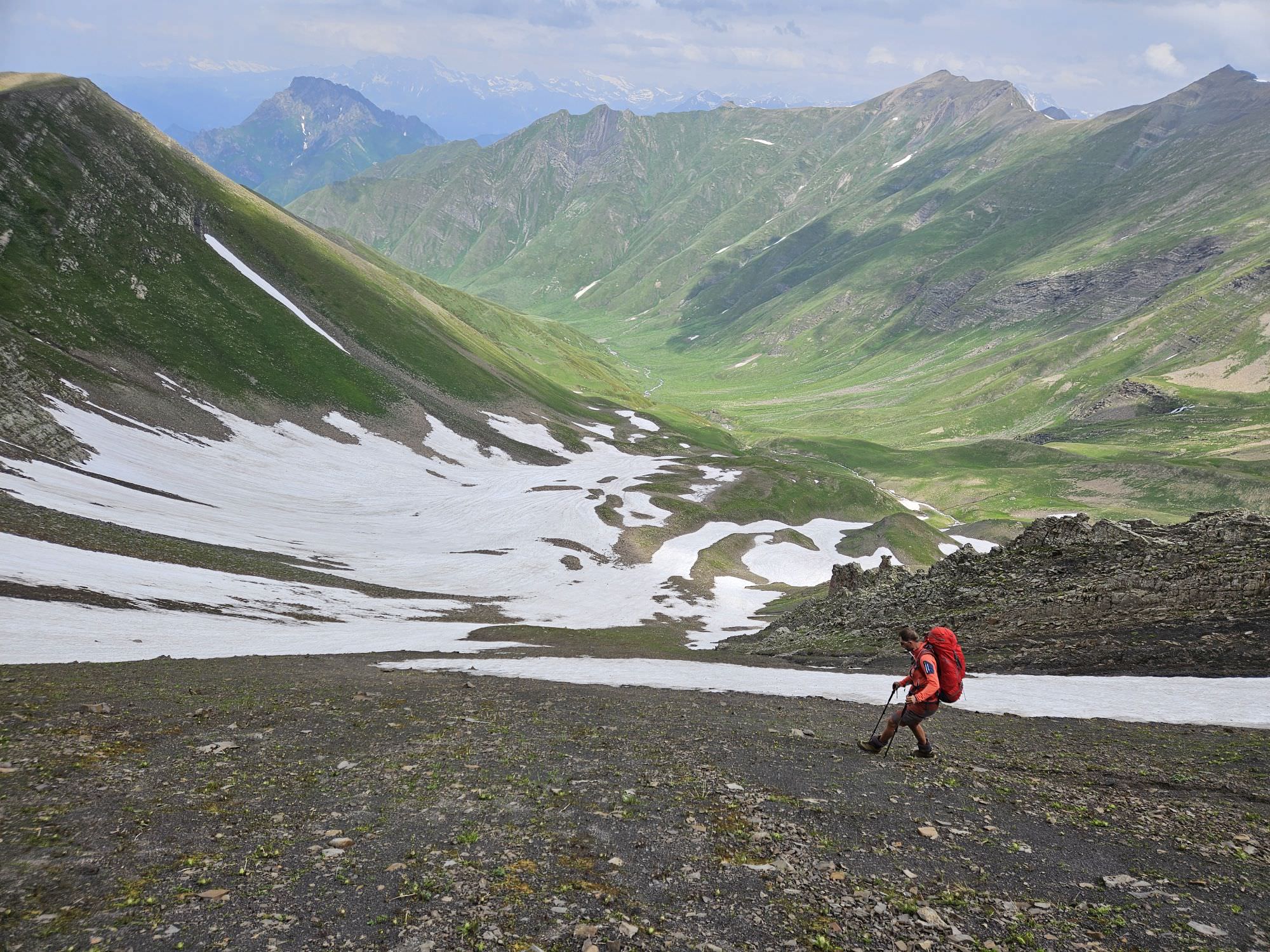 Descent into the Kvishok valley