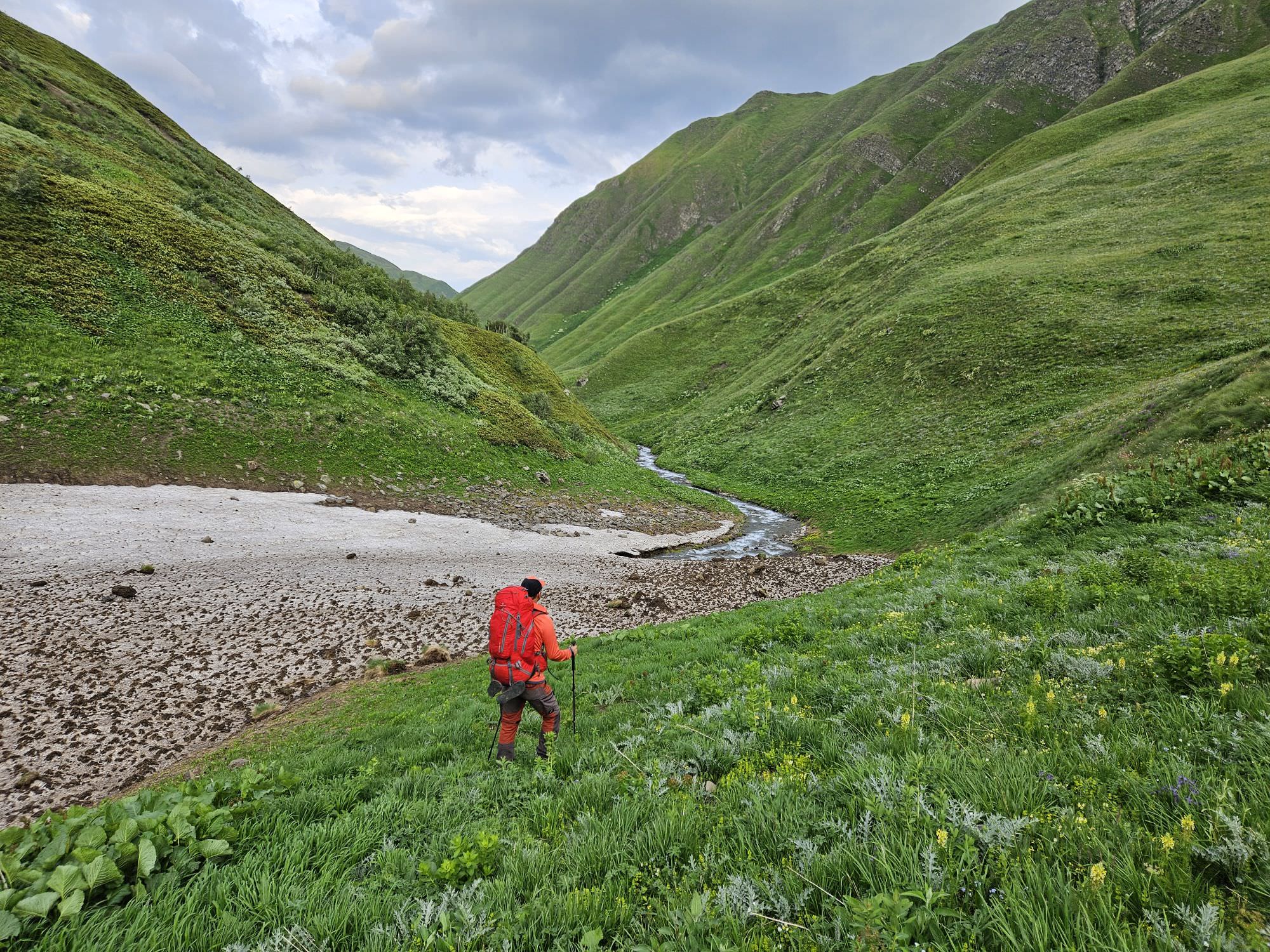 Narrow part of the valley