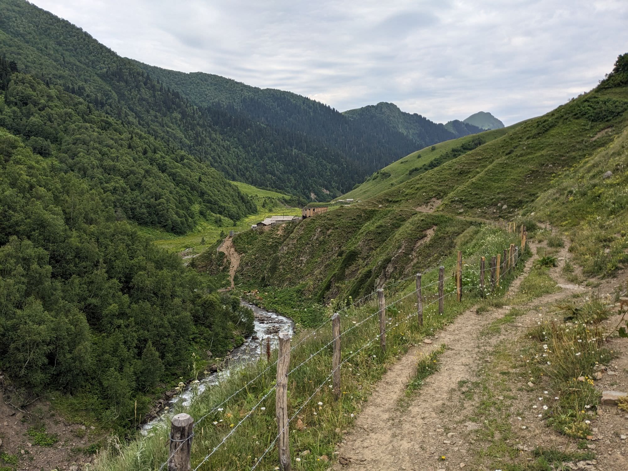 Approaching Narika mountain farm