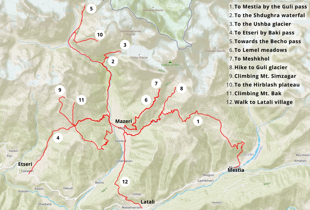 Best day hikes around Mazeri